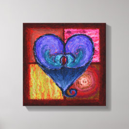 Royal Lustrous Heart Wrapped Canvas Leinwanddruck