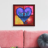 Royal Lustrous Heart Wrapped Canvas Leinwanddruck (Insitu (Wohnzimmer))
