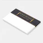 Royal Luxury Blue Gold Design Post-it Klebezettel (angewinkelt)