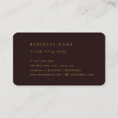 Royal Luxury Golden Round Abstrakt Beruflich Visitenkarte (Rückseite)