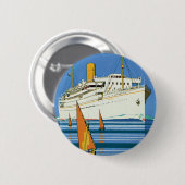 Royal Mail "Atlantis Cruises" Button (Vorne & Hinten)
