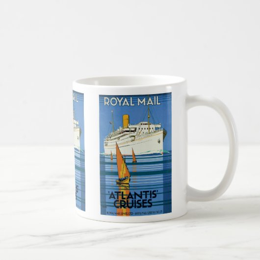 Royal Mail "Atlantis Cruises" Kaffeetasse (Rechts)