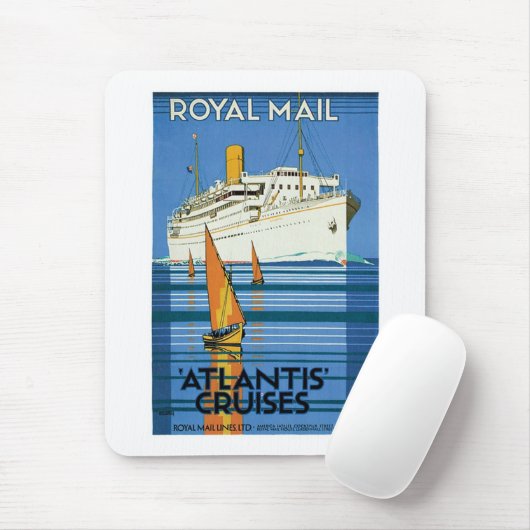 Royal Mail "Atlantis Cruises" Mousepad (Mit Mouse)