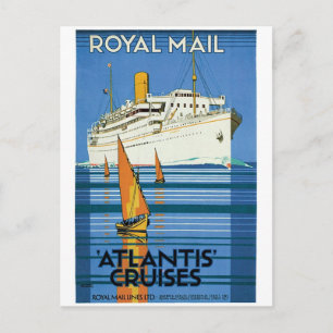 Royal Mail "Atlantis Cruises" Postkarte