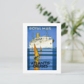 Royal Mail Atlantis Cruises Vintag Postkarte (Stehend Vorderseite)