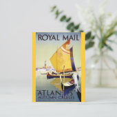 Royal Mail "Atlantis" Herbstkreuzfahrten Postkarte (Stehend Vorderseite)