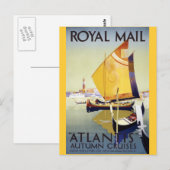 Royal Mail "Atlantis" Herbstkreuzfahrten Postkarte (Vorne/Hinten)