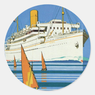 Royal Mail "Atlantis-Kreuzfahrten" Runder Aufkleber