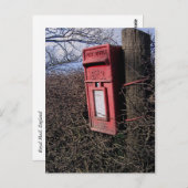 Royal Mail Postbox Ländliche Englisch Land Postkarte (Vorne/Hinten)