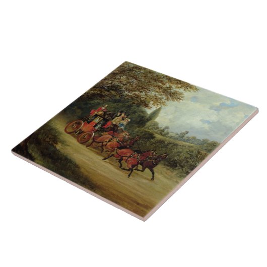 Royal Mail trainieren mit Passagieren (Öl auf Fliese (Seite)