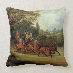 Royal Mail trainieren mit Passagieren (Öl auf Kissen