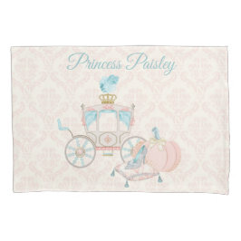 Royal Mairytale Princess Carriage Blush Ivory Aqua Kissenbezug