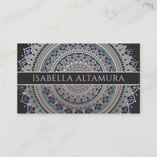 Royal Mandala Business Cards Visitenkarte (Vorderseite)