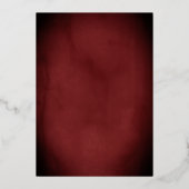 Royal Masquerade Party Red Gold Goa Quinceanera Folieneinladung (Rückseite)