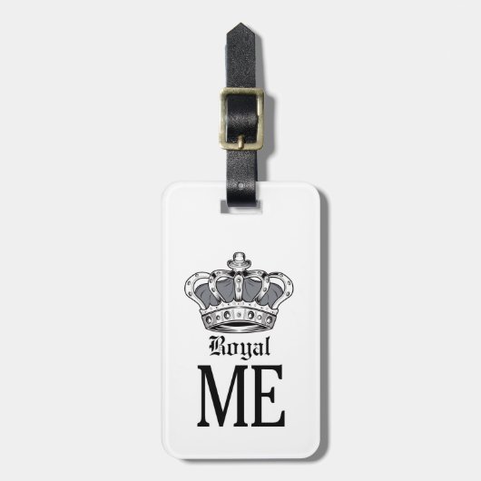 Royal Me - Grau Gepäckanhänger (Vorderseite vertikal)