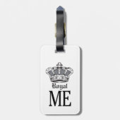 Royal Me - Grau Gepäckanhänger (Rückseite vertikal)