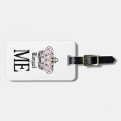 Royal Me - Pink Gepäckanhänger (Vorderseite horizontal)