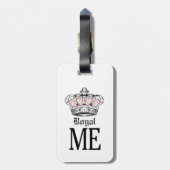 Royal Me - Pink Gepäckanhänger (Rückseite vertikal)