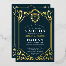 Royal Medieval Fantasy Monogram Wedding