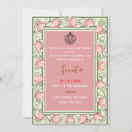 Royal Mehendi Ceremony Invitation  Einladung