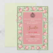 Royal Mehendi Ceremony Invitation  Einladung (Vorne/Hinten)