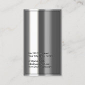 Royal Metallic Plastic Surgeon Business Card Visitenkarte (Rückseite)