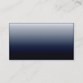 Royal Midnight Blue Accountant Business Card Visitenkarte (Rückseite)