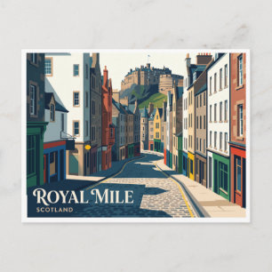 Royal Mile Edinburgh Schottland Postkarte