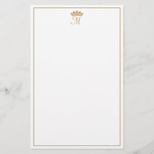 Royal Monogram Customizable Personal Stationierung Briefpapier