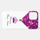 Royal Monogram Glitzy Girly Bling Case-Mate iPhone Hülle (Rückseite (Horizontal))