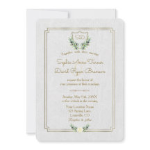 Royal Monogram Gold Wappen Greenerity Wedding