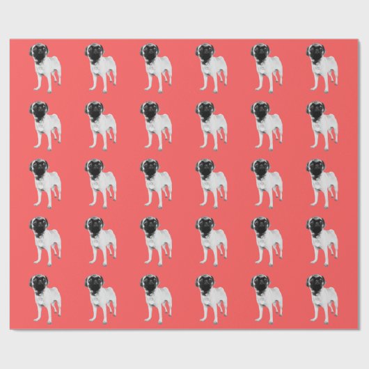 Royal Mops Wrapping Paper in Coral Geschenkpapier (Flach)