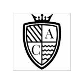 Royal Muse Medieval Crown Monogram Wappen Wedding Gummistempel (Prägung)