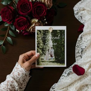 Royal Muse Medieval Fantasy Foto Vielen Dank Feiertagspostkarte