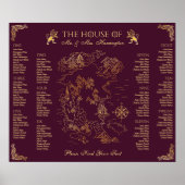 Royal Muse Mittelalterliche Fantasie Alte Weltkart Poster (Vorne)