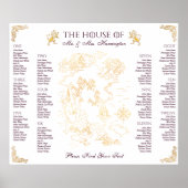 Royal Muse Mittelalterliche Fantasie Alte Weltkart Poster (Vorne)