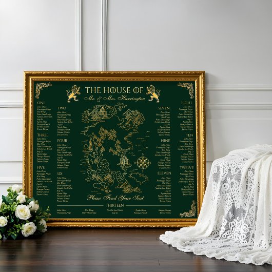 Royal Muse Mittelalterliche Fantasie Hochzeitskart Poster
