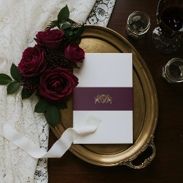 Royal Muse Mittelalterliche Fantasy Lion Emblem We Einladungsbanderole