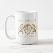Royal Muse Mittelalterliche Fantasy Lion Emblem We Kaffeetasse (Links)