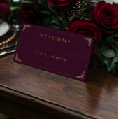 Royal Muse Mittelalterliche Fantasy Pflaumenhochze Platzkarte