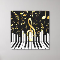 Royal Musiknote Black Gold Piano Keys