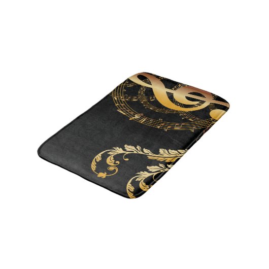 Royal Musiknote Luxury Design Badematte (Schrägansicht)
