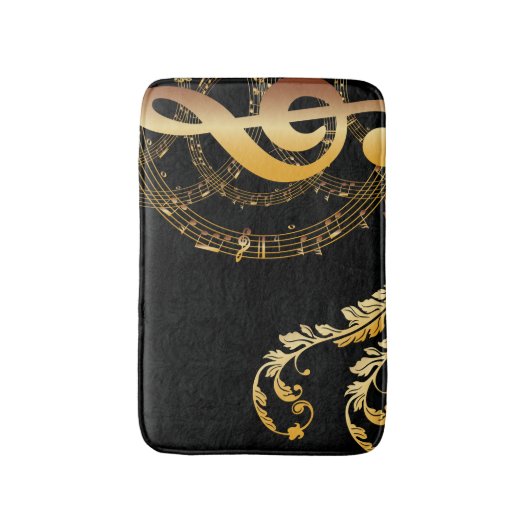 Royal Musiknote Luxury Design Badematte (Vorderseite Vertikal)