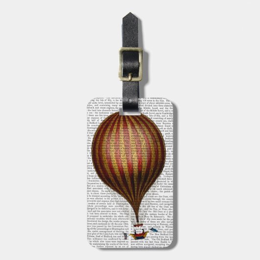 Royal Nassau Balloon Heißluftballon Gepäckanhänger (Vorderseite vertikal)