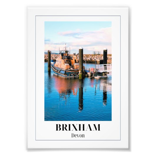 Royal National Lifeboat Institute, Brixham, Devon Fotodruck (Vorne)