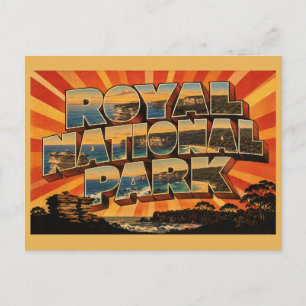 Royal National Park NSW Australien Vintage Reise Postkarte