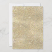 Royal Navy Blue Blush Floral Gold Verlobung Einladung (Rückseite)