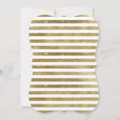 Royal Navy Blue Blush Floral Gold Verlobung Einladung (Rückseite)