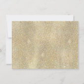 Royal Navy Blues Floral Gold Save the Date (Rückseite)