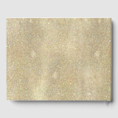 Royal Navy Blush Bloral Gold Hochzeit Gästebuch (Rückseite)